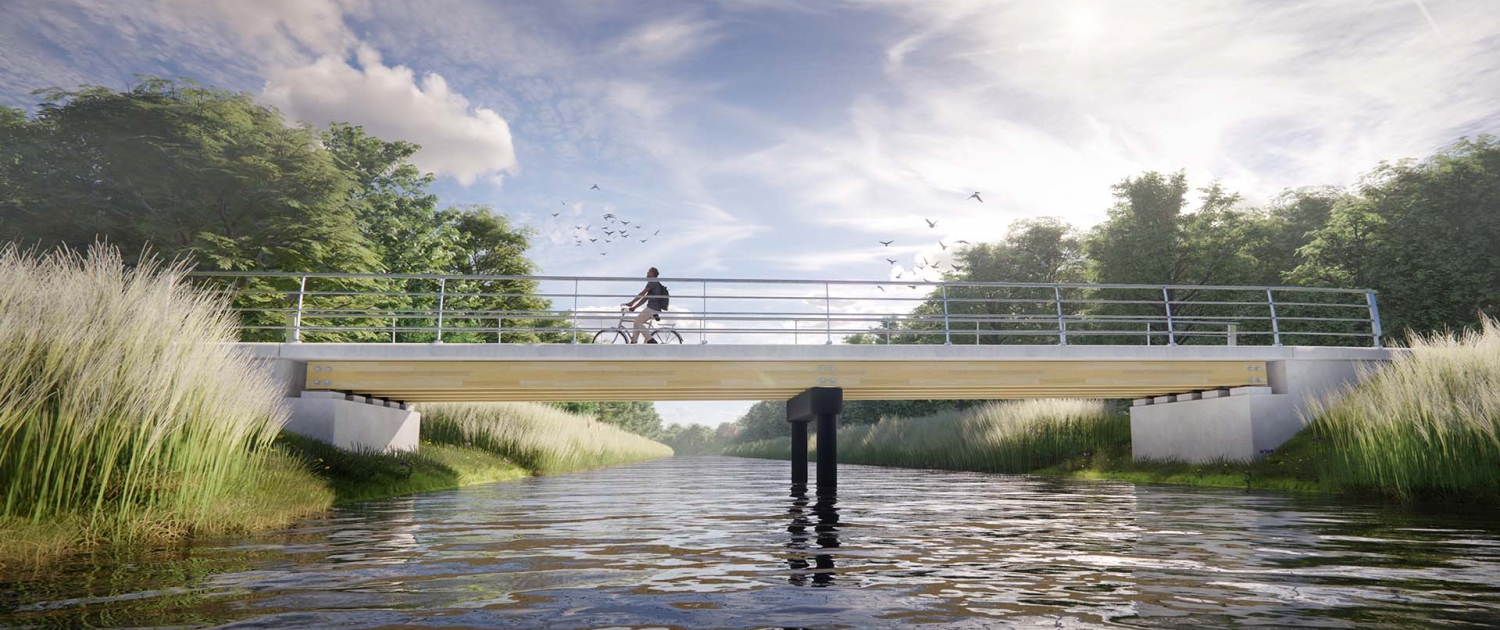 Circulaire brug Steinfurtstraat in Zwolle