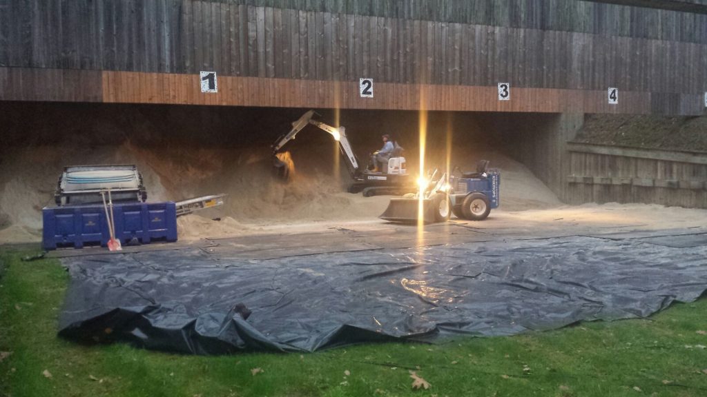 Zeven kogelvangerzand schietbanen