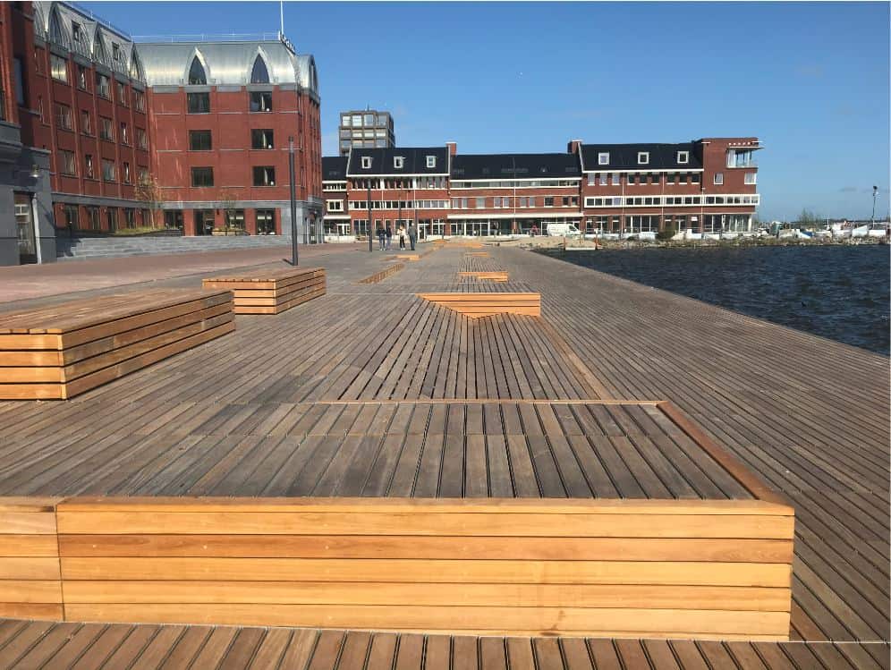 Realisatie waterplein in Amsterdam